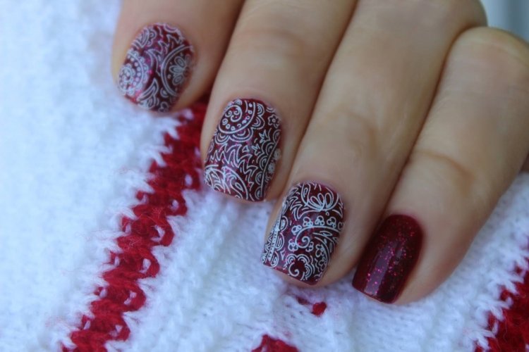 Lace stamping