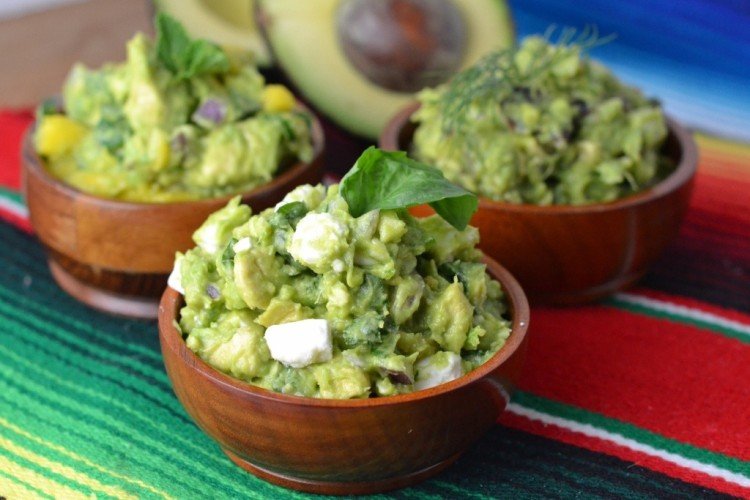 Guacamole with blue cheese