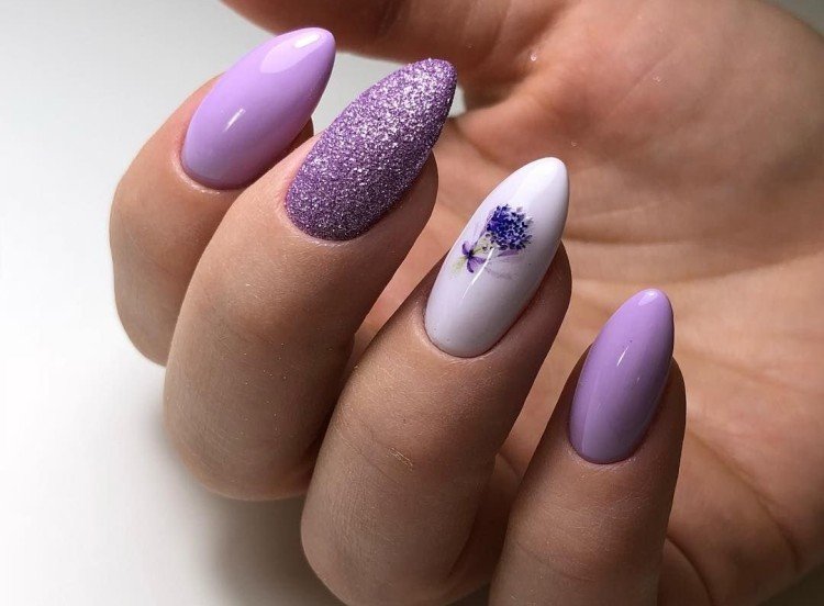 Lavender manicure