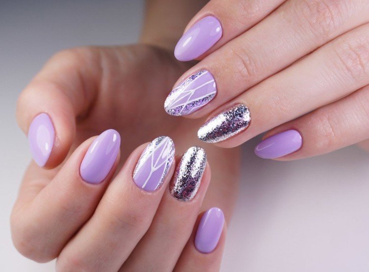 Lavender manicure