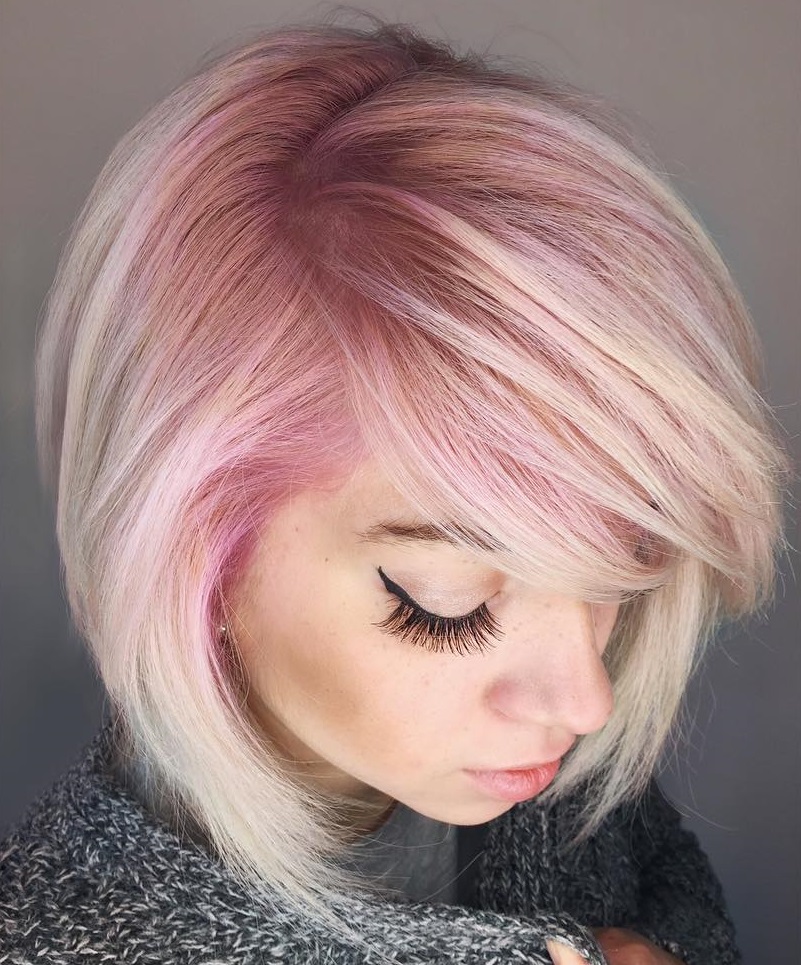 Pink hair color photo 1