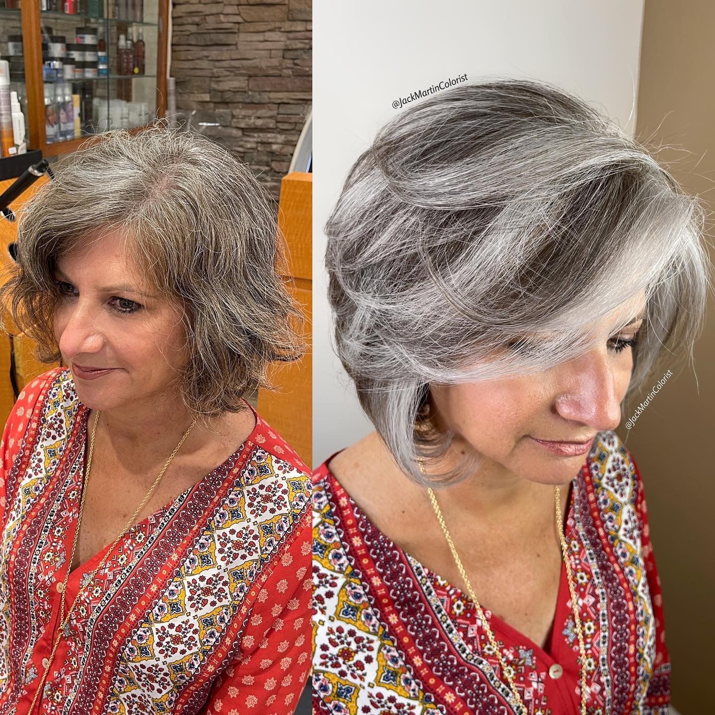 Long bob for gray hair: 15 versatile and elegant ideas