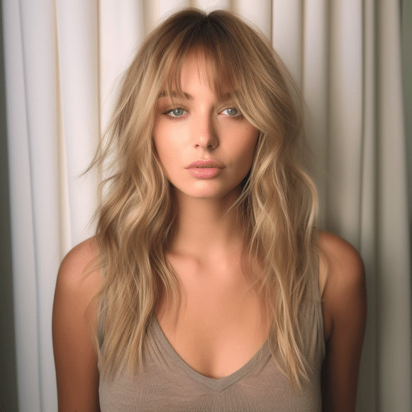 11 Romantic hairstyles with pretty bangs and curtains