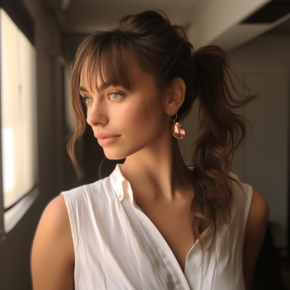 11 Romantic hairstyles with bangs and curtains