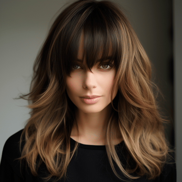 11 Romantic hairstyles with pretty curtain fringe