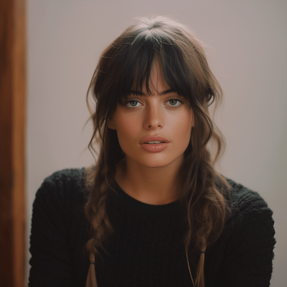 11 Romantic hairstyles with bangs and braids