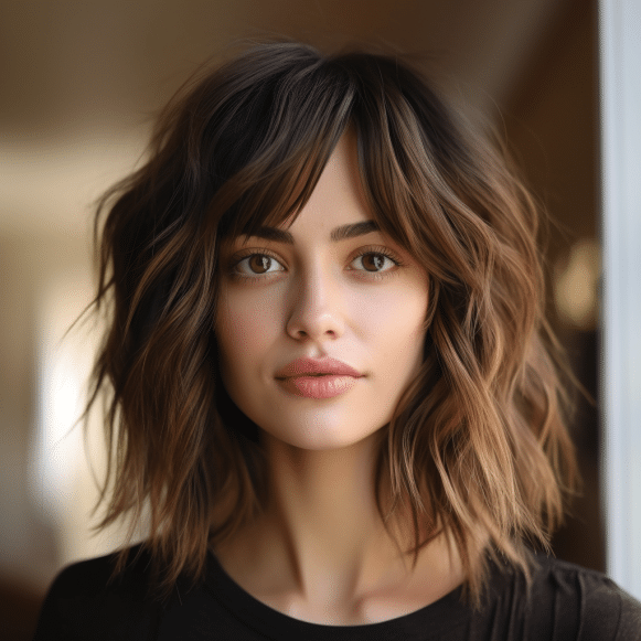11 romantic hairstyles with pretty bangs on a bob