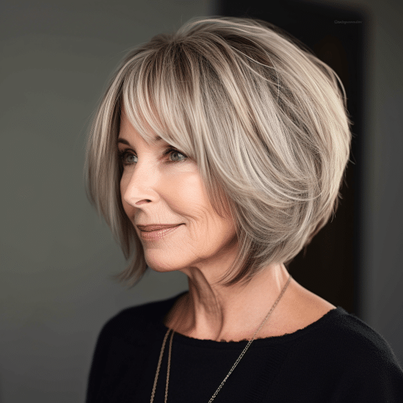 Long cut on grey hair: 15 versatile and elegant ideas