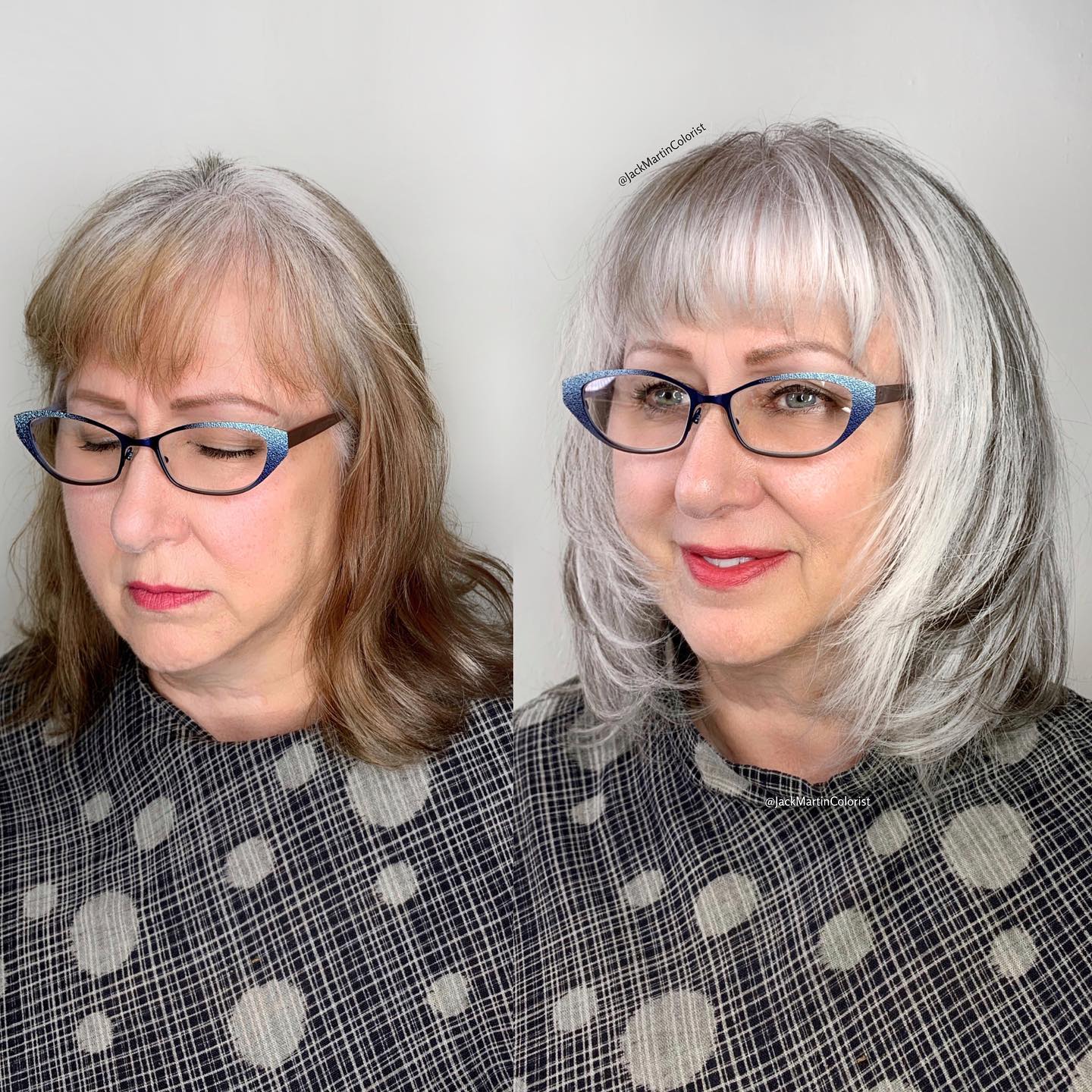 Staircase cut for gray hair: 12 elegant, modern ideas