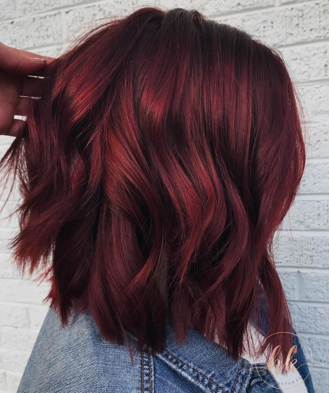 Hair coloring in red tones photo 14